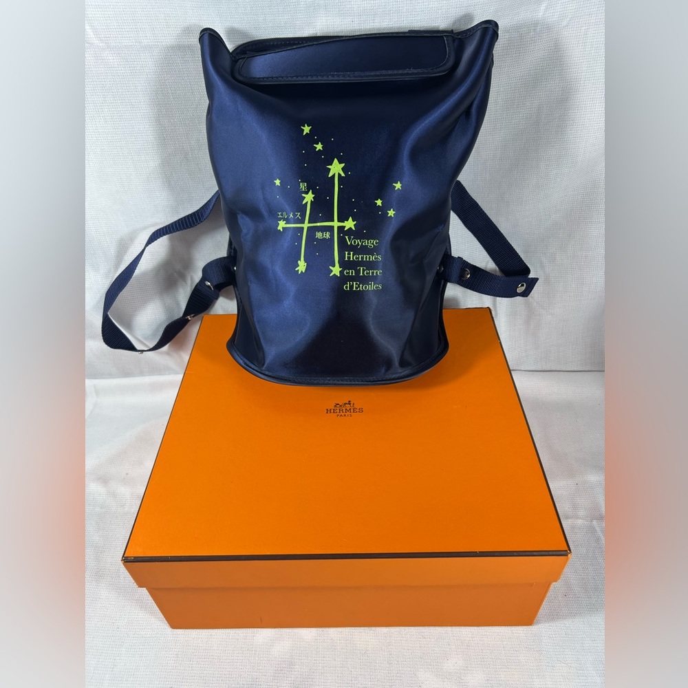 Hermès Voyage En Terre d’Étoiles Celestial Backpack Tote with Box